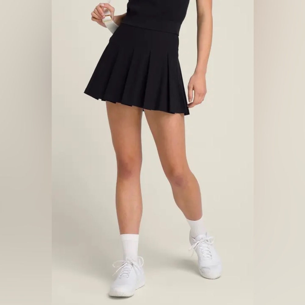Sincerely Jules Black Pleated Women's Skirt with Shorts Underneath